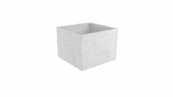 Weiße Pflanzkübel Claudia