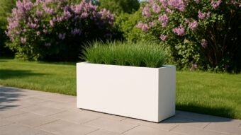 Weiße Pflanzkübel Emilio 4-o