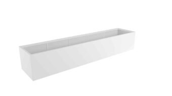 Weiße Pflanzkübel Emilio 6