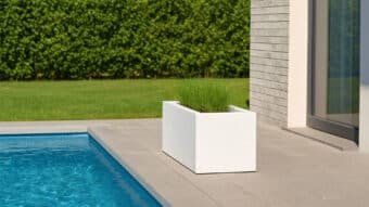 Weiße Pflanzkübel Enzo-t