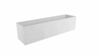 Weiße Pflanzkübel Luca