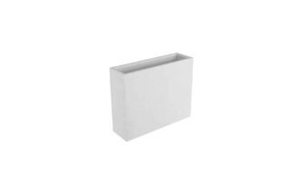 Weiße Pflanzkübel Manuel