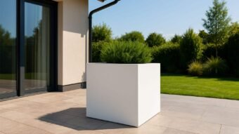 Weiße Pflanzkübel Marco 7-t