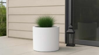 Weiße Pflanzkübel Rocco 1-t