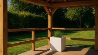 Weiße Pflanzkübel Urano-t