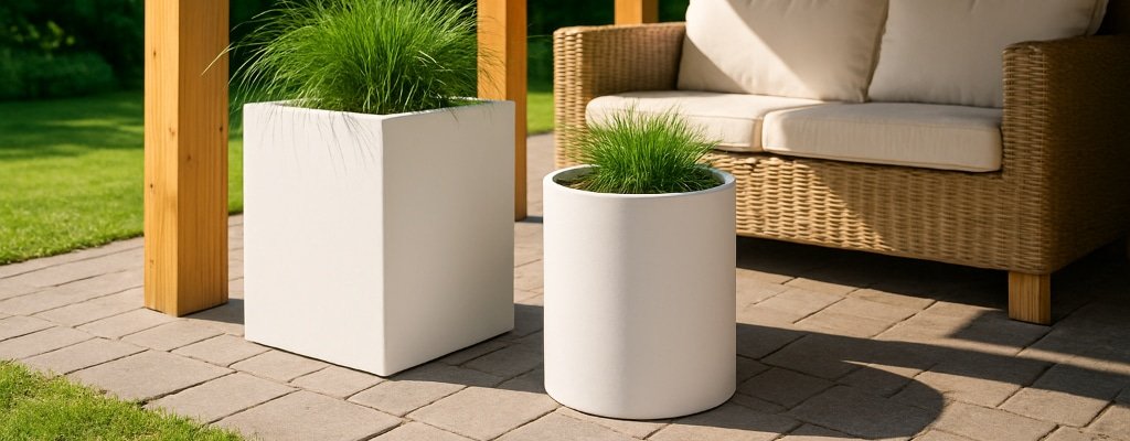 weiße pflanzkübel-000
