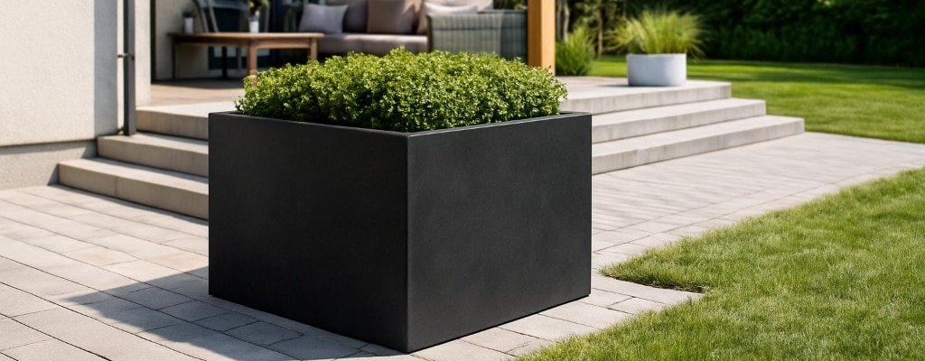 Große Pflanzkübel für die Terrasse-y