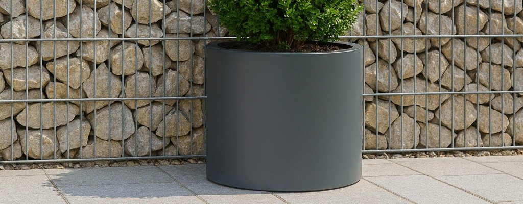 Pflanzkübel Aluminium – hochwertige Pflanzgefäße in Rundform-f