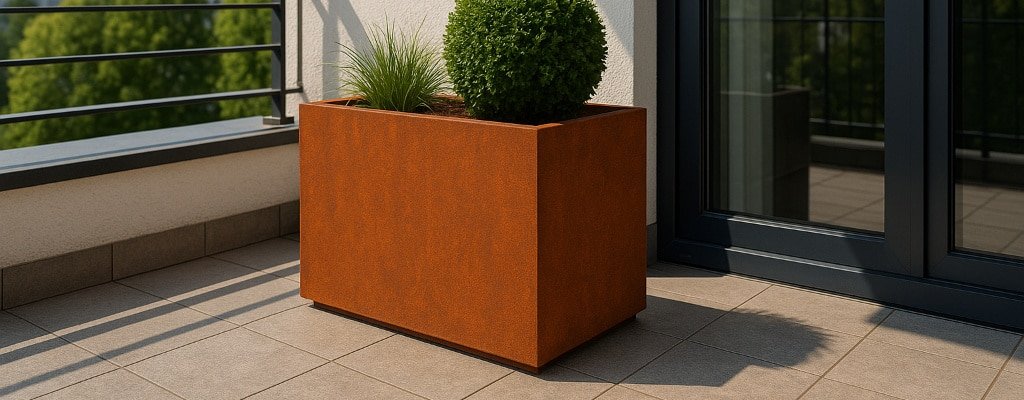 Pflanzkübel aus Cortenstahl nach Maß-k