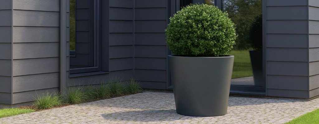 hochwertige Pflanzgefäße in Rundform