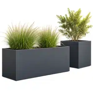 Pflanzkübel aus Aluminium